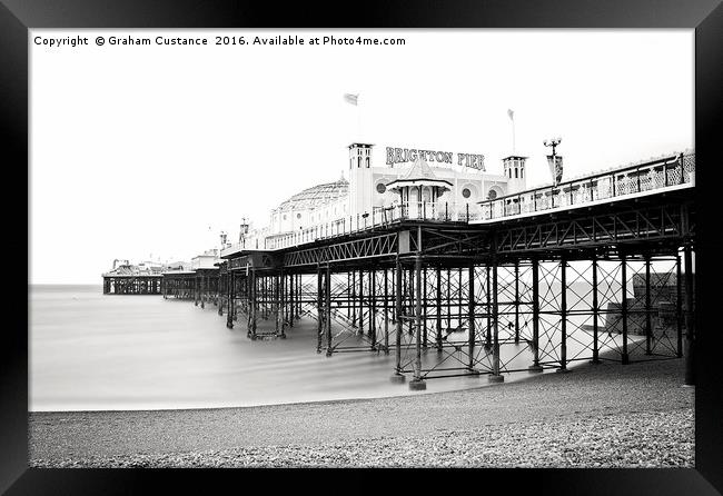 Brighton Pier Framed Print by Graham Custance