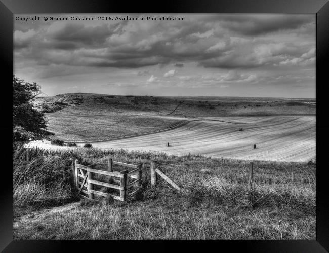 Ivinghoe Beacon Framed Print by Graham Custance