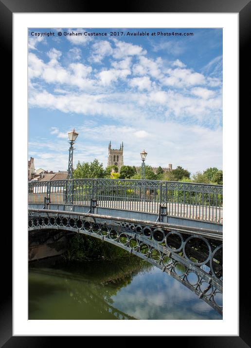 Tickford Bridge, Newport Pagnall Framed Mounted Print by Graham Custance
