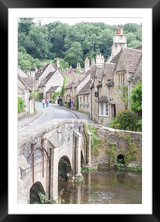 Castle Combe Framed Mounted Print by Graham Custance