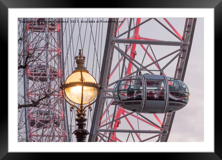 London Eye Pod Framed Mounted Print by Graham Custance
