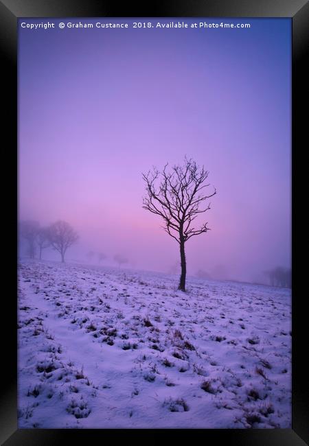 Winter Mist Framed Print by Graham Custance