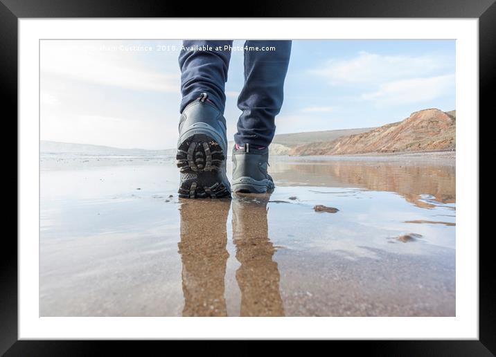 Isle of Wight Walking Framed Mounted Print by Graham Custance