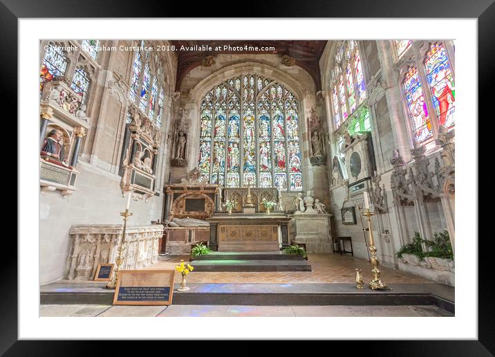 William Shakespear's Grave Framed Mounted Print by Graham Custance