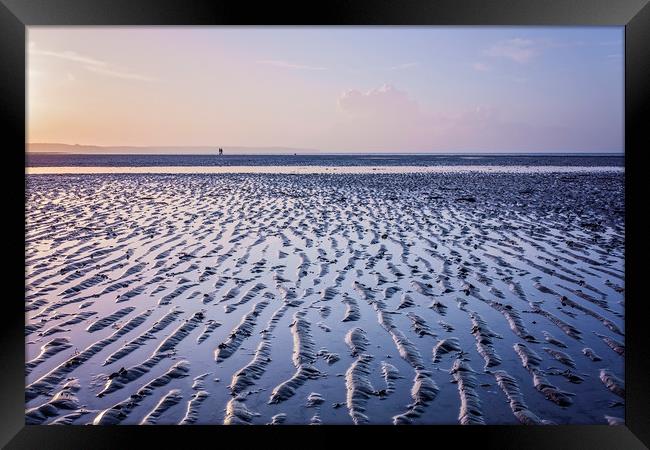 Isle of Wight Sunset Framed Print by Graham Custance