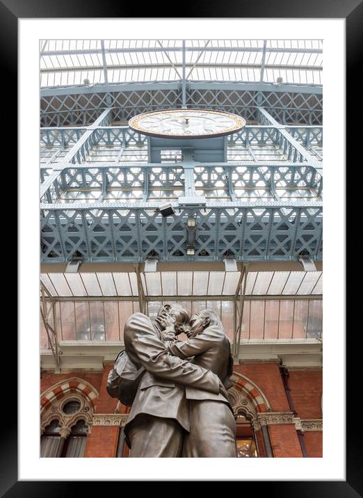 St Pancras International Station Framed Mounted Print by Graham Custance