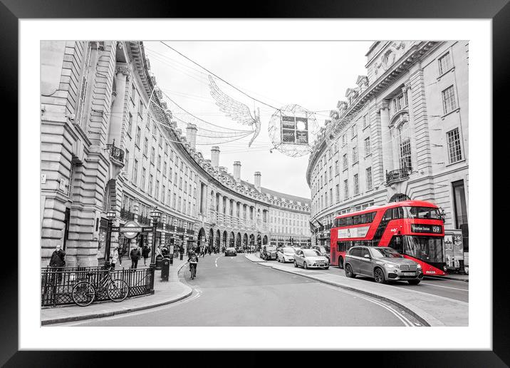 Regent Street, London Framed Mounted Print by Graham Custance