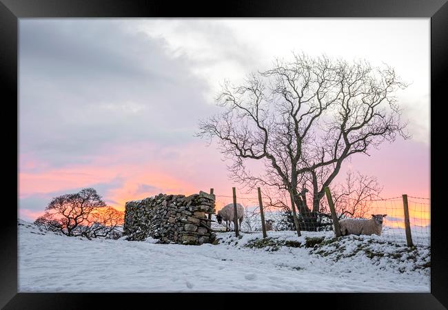 Yorkshire Dales Sunrise Framed Print by Graham Custance