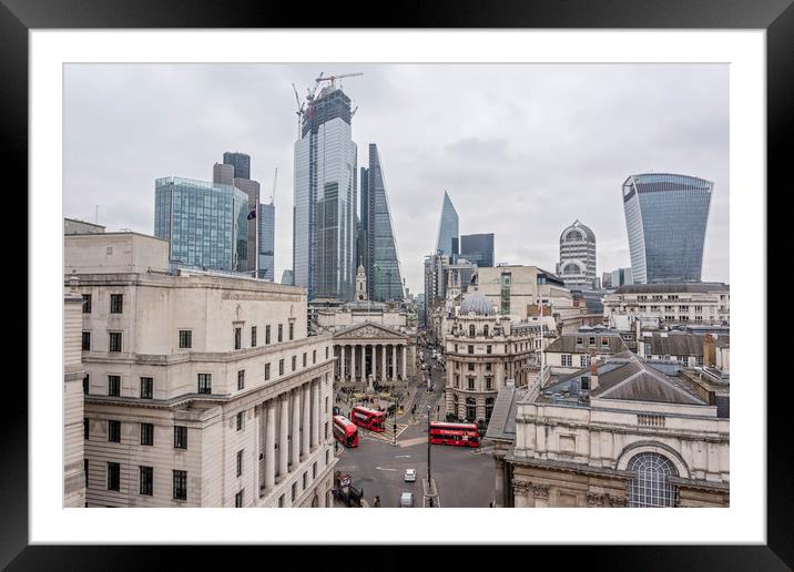 London Skyline Framed Mounted Print by Graham Custance