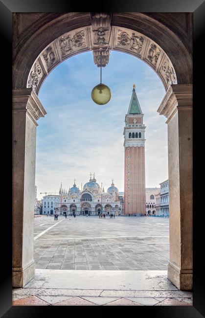 St Mark's Square, Venice Framed Print by Graham Custance