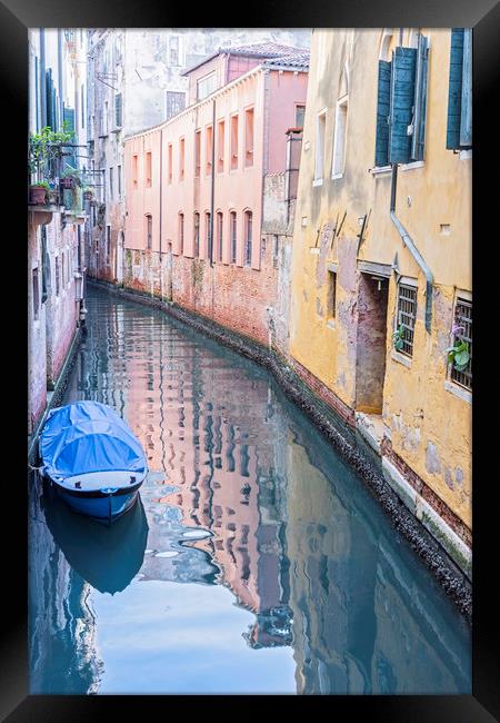Venice Canal Framed Print by Graham Custance