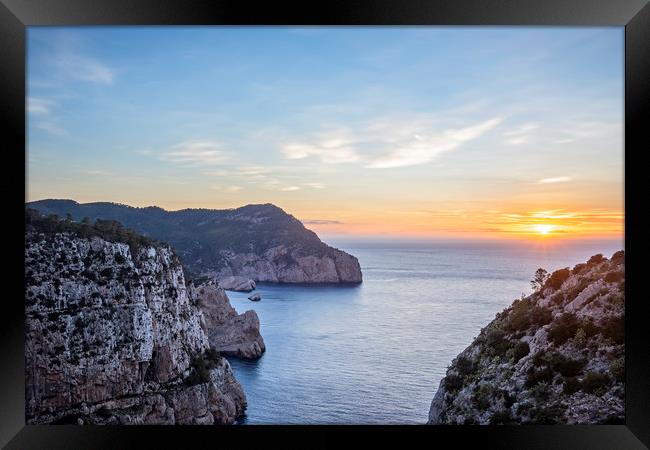 Sunset in Ibiza Framed Print by Graham Custance