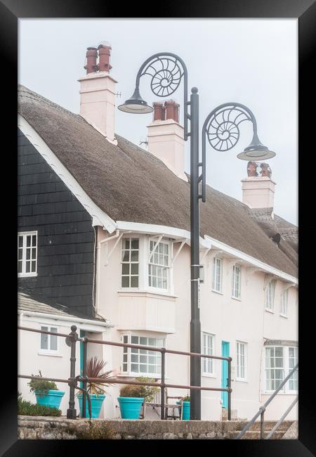 Lyme Regis Cottage Framed Print by Graham Custance
