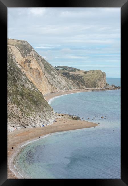 Jurassic Coast Framed Print by Graham Custance