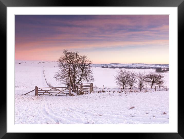 Ivinghoe Beacon Framed Mounted Print by Graham Custance