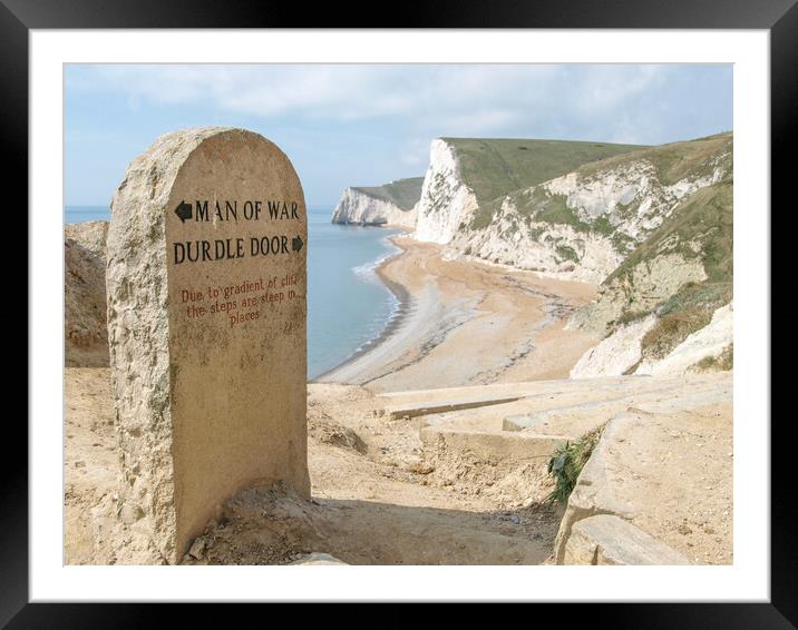 Durdle Door Framed Mounted Print by Graham Custance