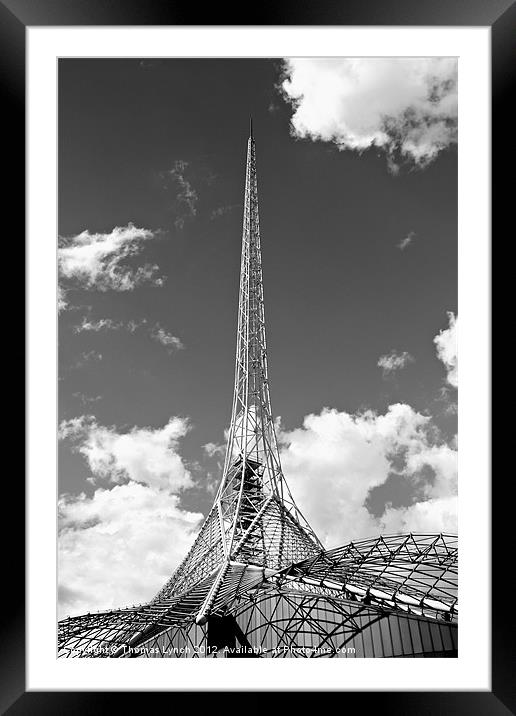 The Spire, Art centre, Melbourne Framed Mounted Print by Thomas Lynch