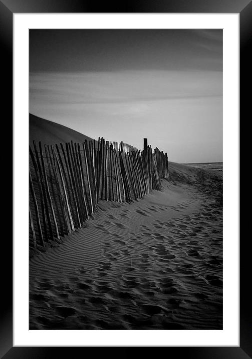 Footsteps in the Sand Framed Mounted Print by Gary Horne