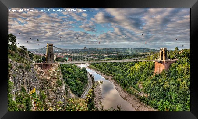 The Clifton Suspension Bridge Framed Print by Gary Horne