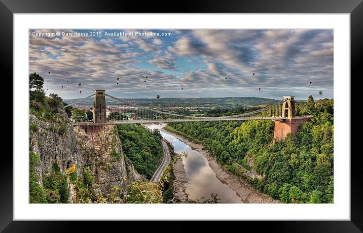 The Clifton Suspension Bridge Framed Mounted Print by Gary Horne