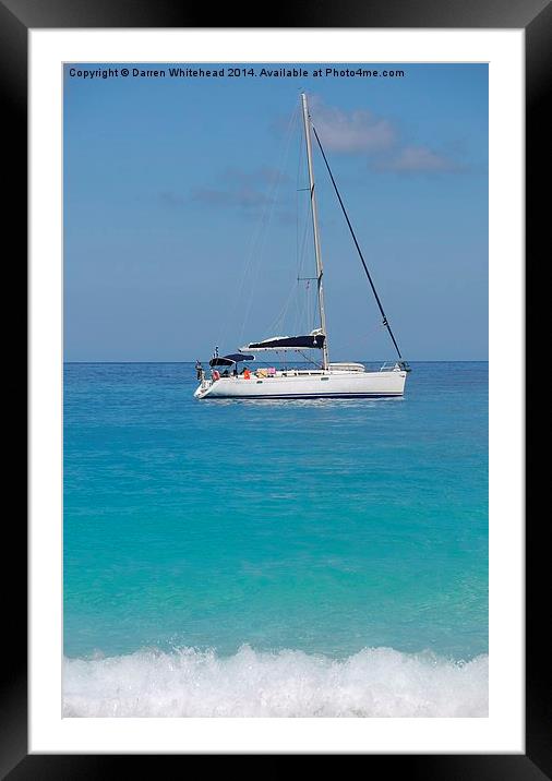  Sailing in the Sun Framed Mounted Print by Darren Whitehead