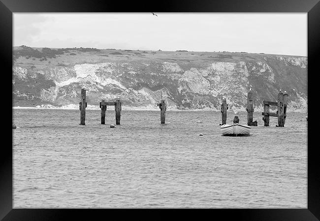 The Old Swanage Pier Framed Print by Philip Belfield