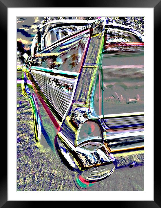 ABSTRACT 1967 CHEVROLET Framed Mounted Print by mark graham