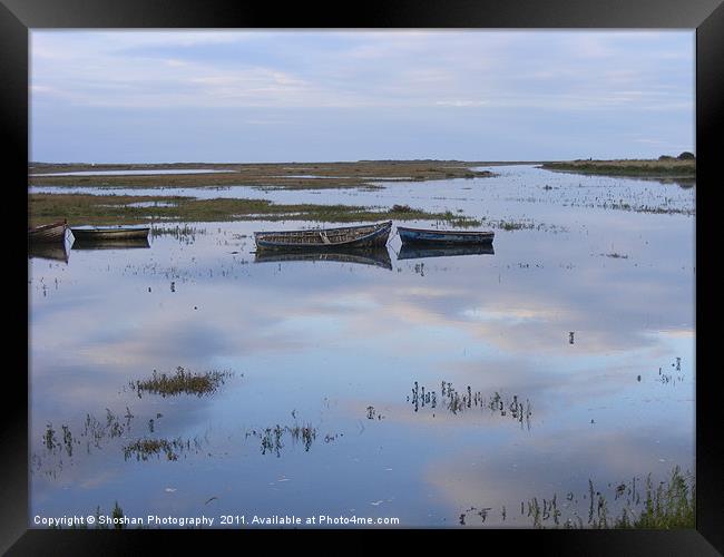 Brancaster Staithe at High Tide Framed Print by Shoshan Photography 