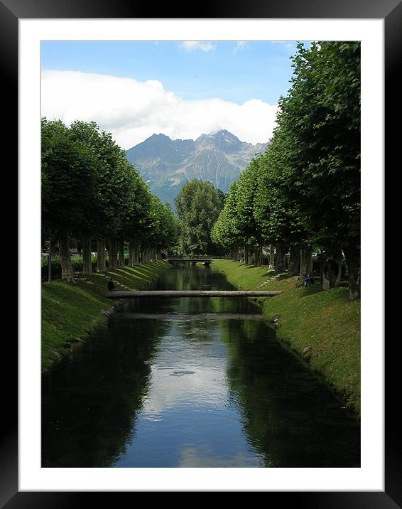 Bourg d’Oisans Framed Mounted Print by Shoshan Photography 