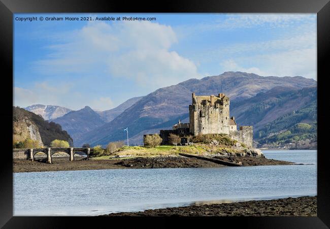 Eilean Donan Castle seen from the north Framed Print by Graham Moore