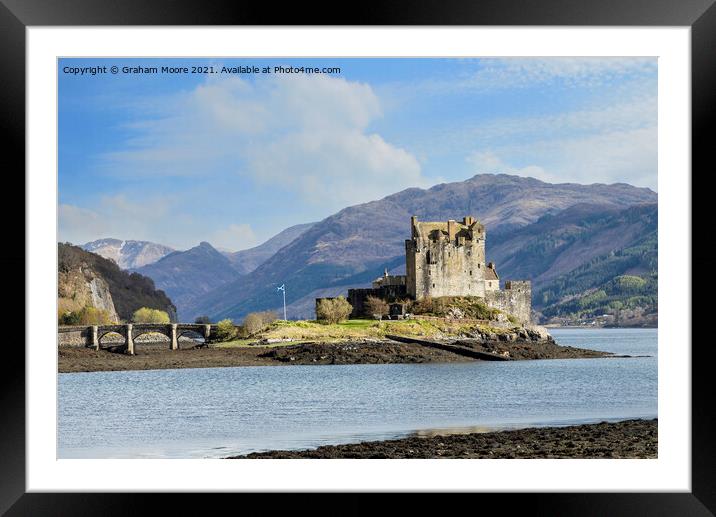 Eilean Donan Castle seen from the north Framed Mounted Print by Graham Moore