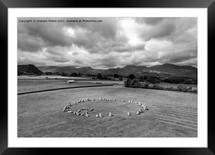 Castlerigg and Catbells  Framed Mounted Print by Graham Moore