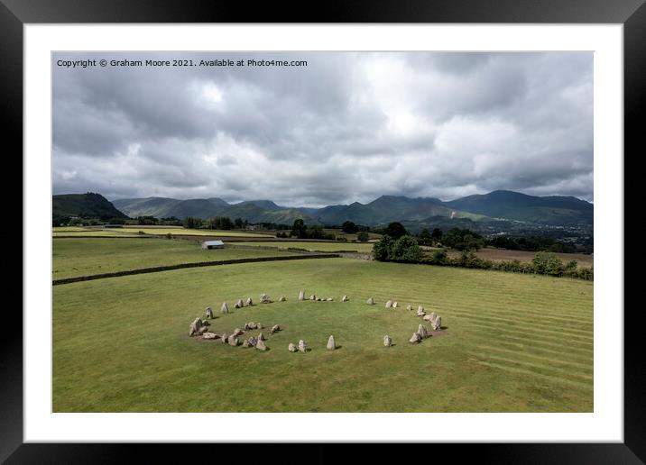 Castlerigg and Catbells Framed Mounted Print by Graham Moore