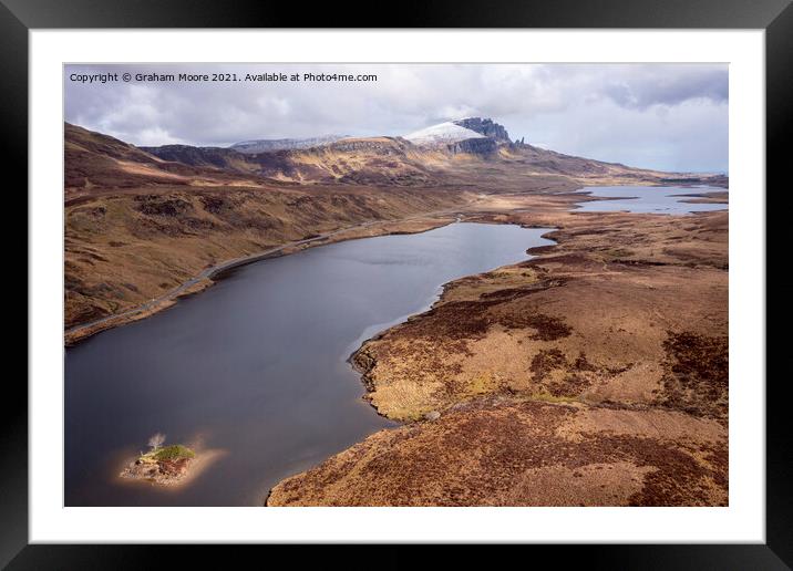 Loch Fada Skye Framed Mounted Print by Graham Moore