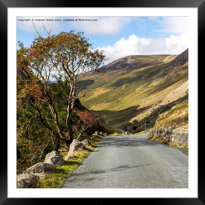 Honister Pass Framed Mounted Print by Graham Moore