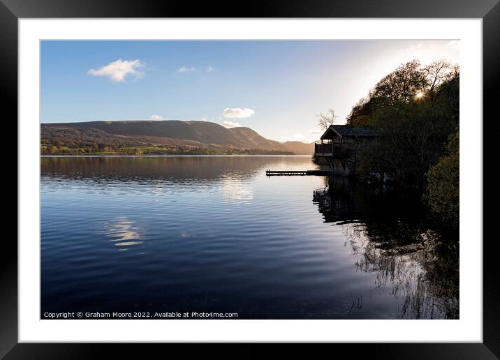 Ullswater boathouse Framed Mounted Print by Graham Moore