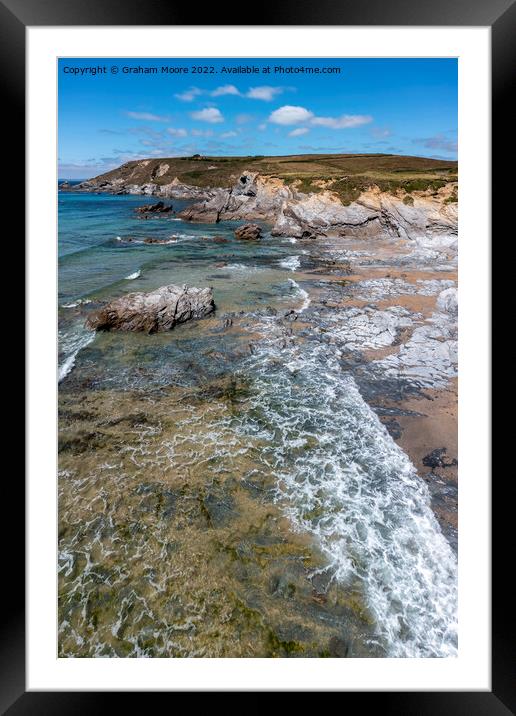 Dollar Cove looking north vert pan Framed Mounted Print by Graham Moore