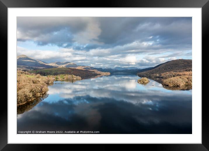 Coniston looking north Framed Mounted Print by Graham Moore
