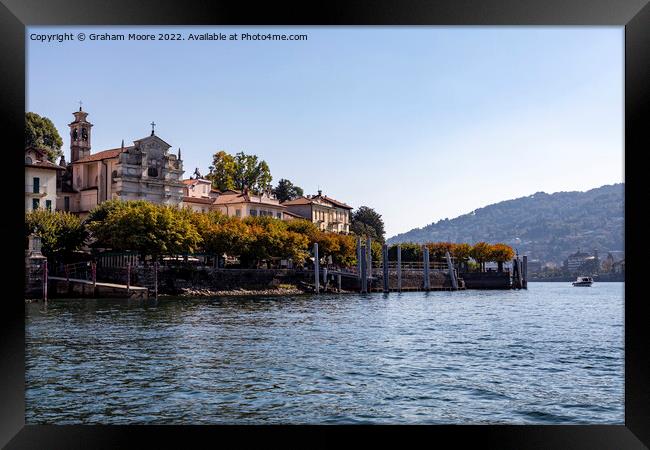 Stresa on Lake Maggiore Framed Print by Graham Moore