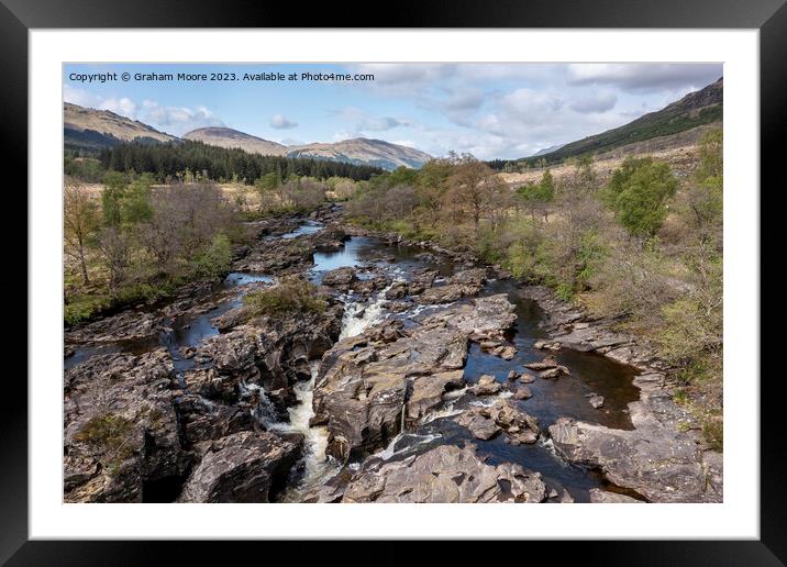 Falls of Orchy Framed Mounted Print by Graham Moore