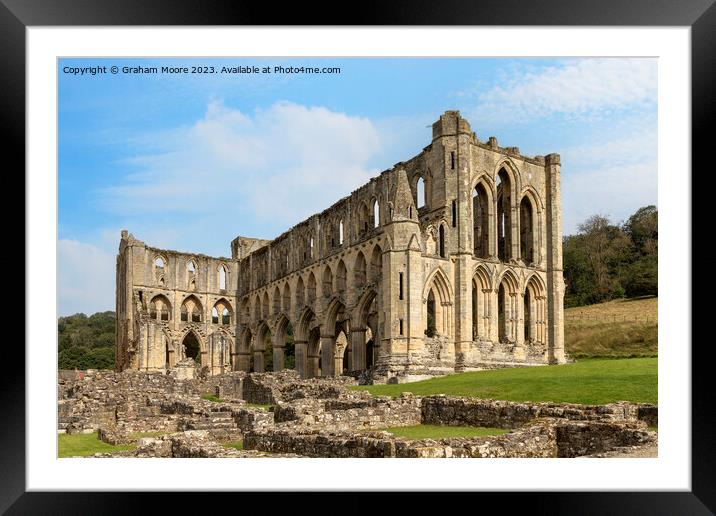 Rievaulx Abbey Framed Mounted Print by Graham Moore