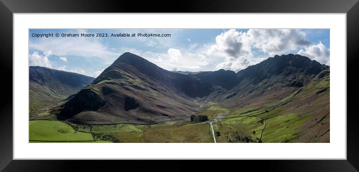 Fleetwith Pike and Haystacks Framed Mounted Print by Graham Moore