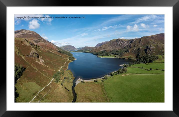 Buttermere and Crummock Water Framed Mounted Print by Graham Moore