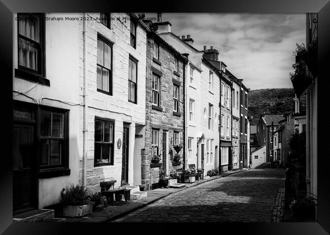 Staithes street Framed Print by Graham Moore