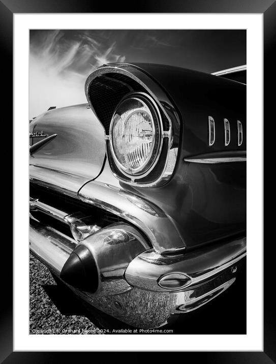 Classic Chevrolet Bel Air Framed Mounted Print by Graham Moore