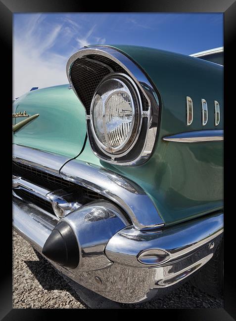 57 Chevy Bel Air Framed Print by Graham Moore
