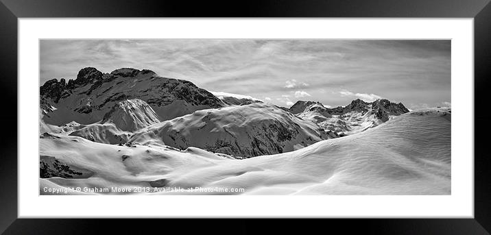 French Alps Framed Mounted Print by Graham Moore