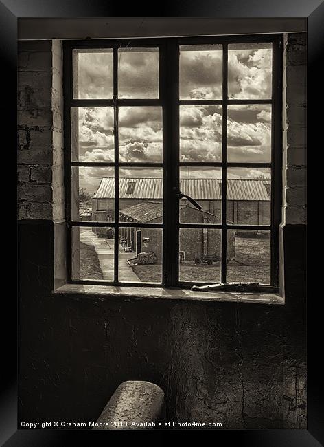 Window on war Framed Print by Graham Moore