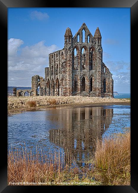 Whitby Abbey Framed Print by Graham Moore