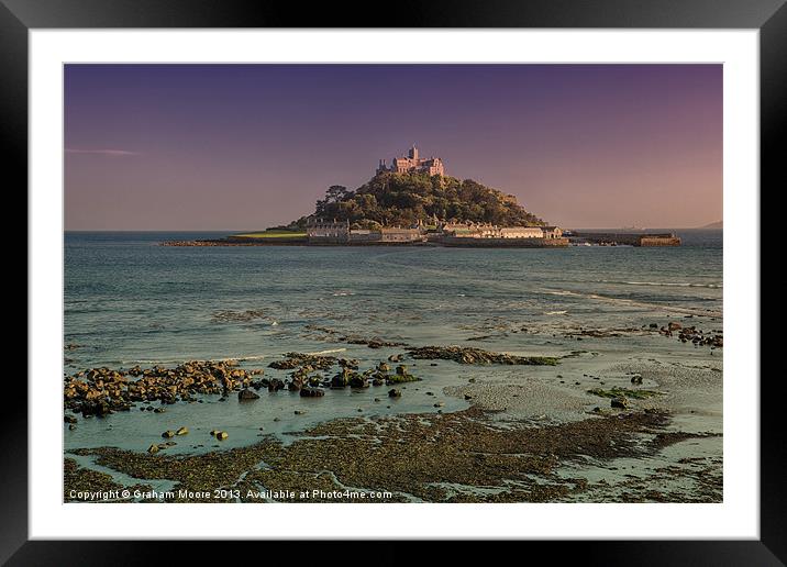 St Michaels Mount Framed Mounted Print by Graham Moore